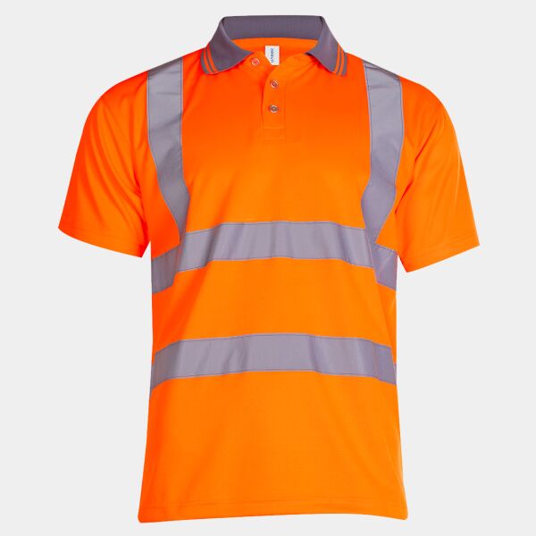 Hi Vis Short Sleeve Polo Shirt Thumbnail